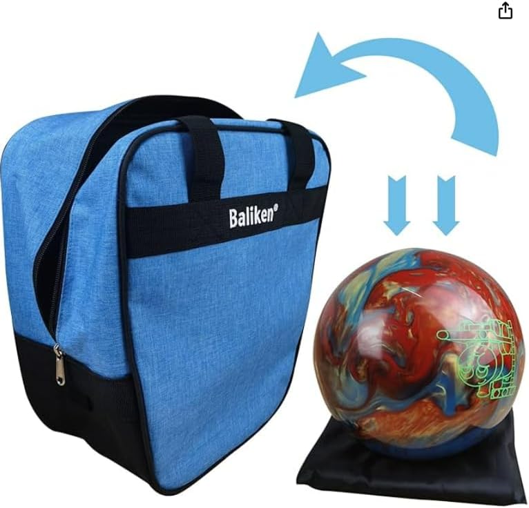 BALIKEN Bowling Single Tote Bag, Durable, Compact and Stylish Durability Easy to Carry Holds One bowling ball - Image 2